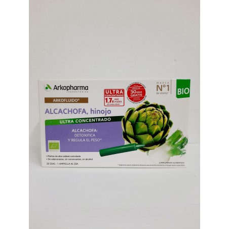 Arkopharma Arkofluido Alcachofa-Hinojo Bio 20amp