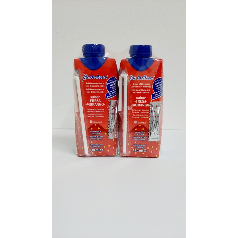 BI-ORAL Suero Sabor Fresa 2x330ml