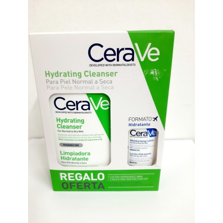 Cerave Hydrating Cleanser 473ml + Loción Hidratante 88 ml