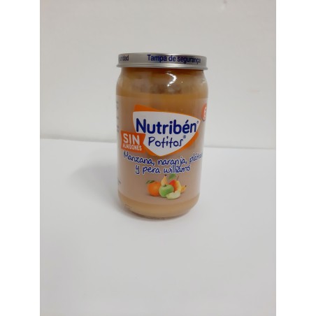 Nutriben Potito Manzana-Naranja-Plátano y Pera Williams 235g