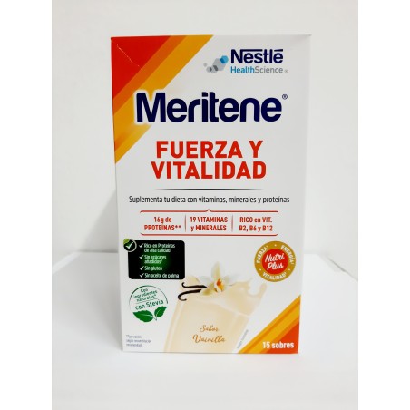 Meritene Fuerza y Vitalidad Sabor Vainilla 15sobres 30g