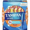 Tampax Tampón Compak Pearl Super Plus 100% Algodón 16uds