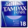 Tampax Tampón Pearl Lites 100% Algodón 18uds