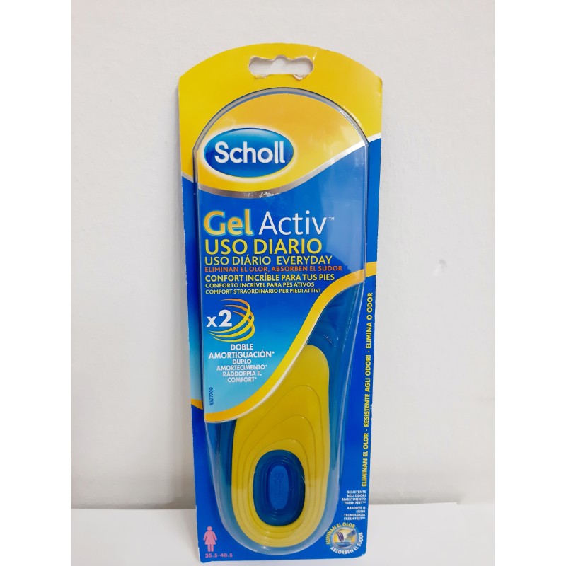 Dr Scholl Plantillas Mujer Gel Activ Uso Diario 2uds T35.5-40.5