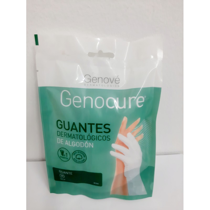 Genocure Guantes Dermatológicos de Algodón Talla M