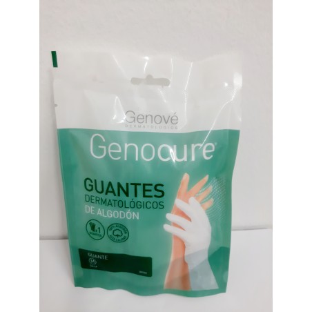 Genocure Guantes Dermatológicos de Algodón Talla M