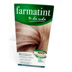 Farmatint Gel Coloración Permanente Color 9N Rubio Miel 150ml