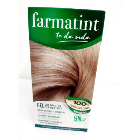 Farmatint Gel Coloración Permanente Color 9N Rubio Miel 150ml