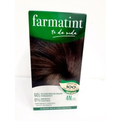 Farmatint Gel Coloración Permanente Color 4N Castaño 135ml