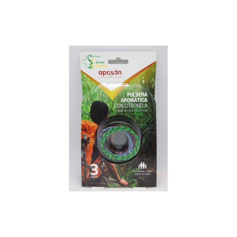 Aposan Pulsera Aromática Citronella 3uds