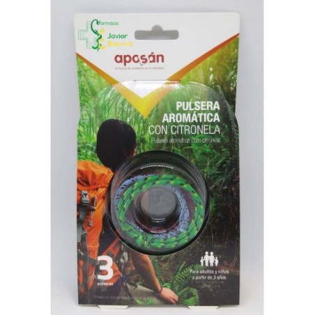 Aposan Pulsera Aromática Citronella 3uds