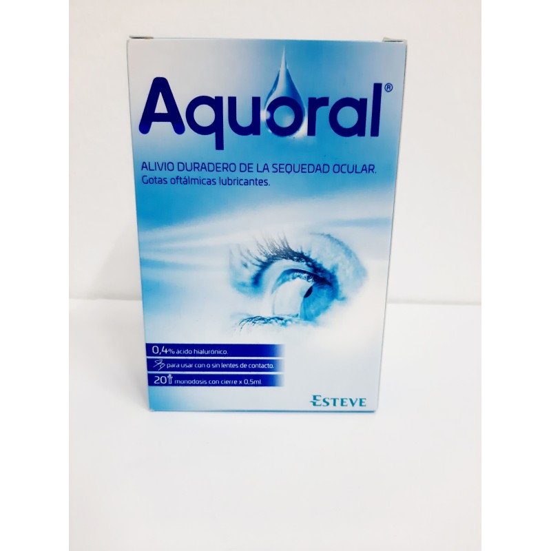 Aquoral Gotas Oftálmicas Lubricantes 20 monodosis