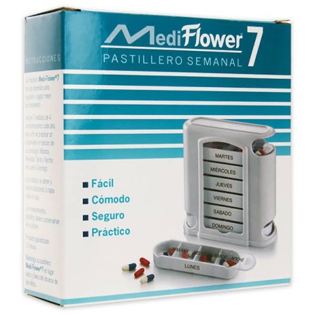 Mediflower 7 Pastillero Semanal 4 tomas