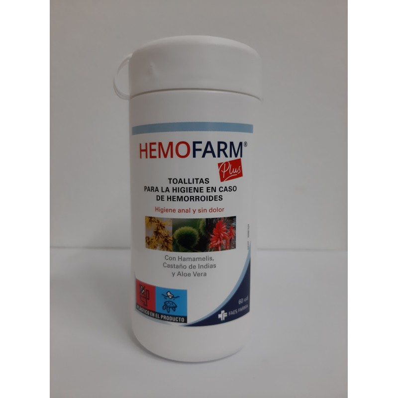 Hemofarm Plus Toallitas Bote 60uds