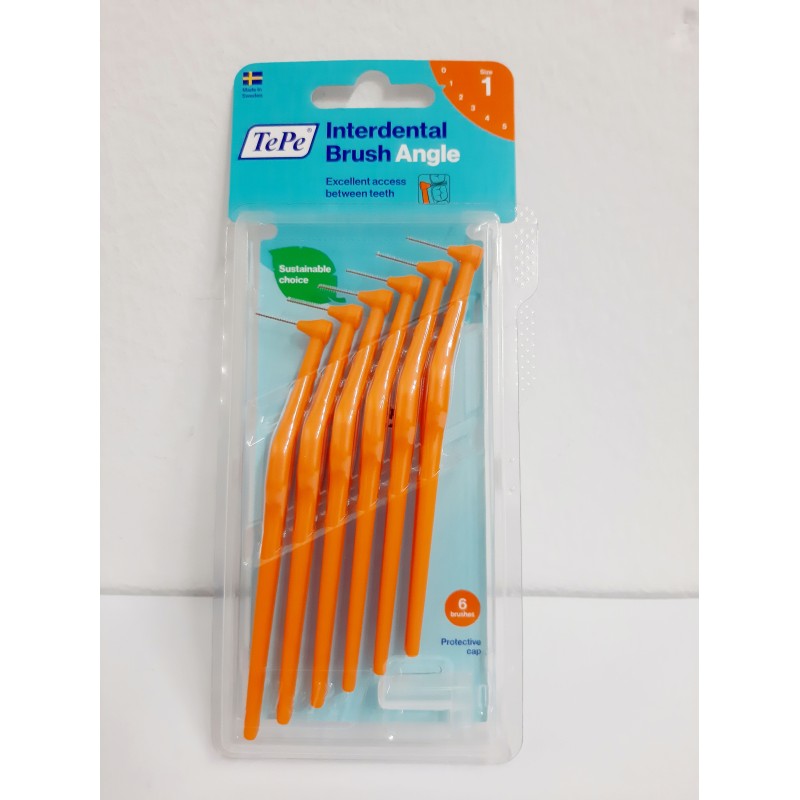 TePe Cepillo Interdental Angle Naranja 0.45mm 6uds