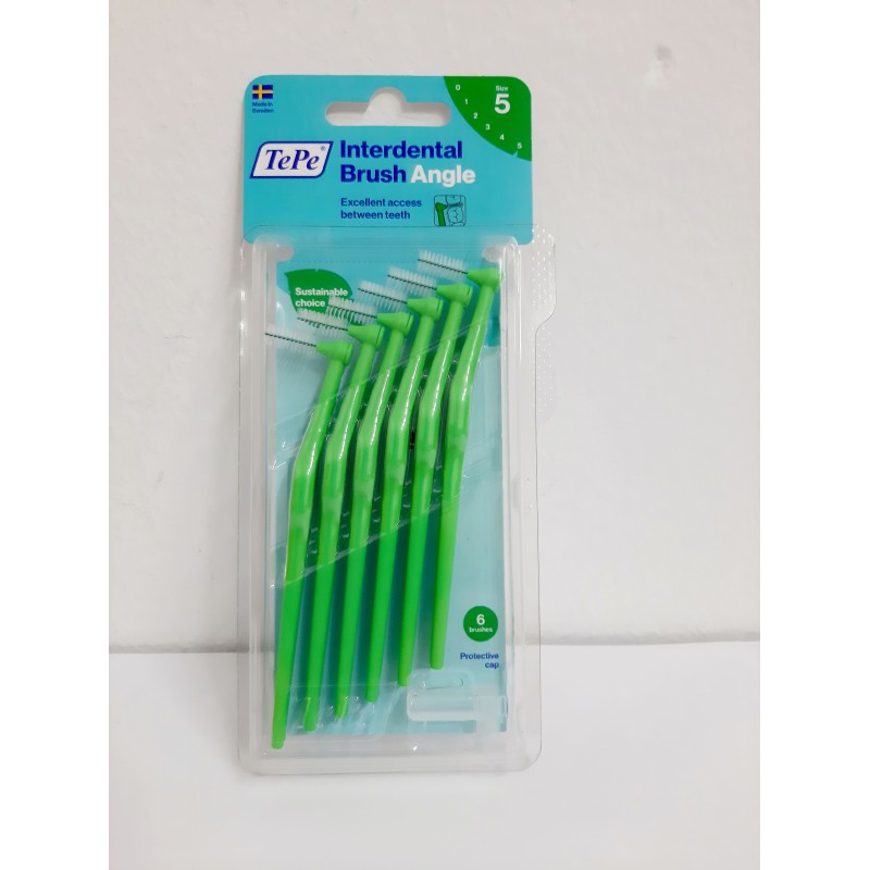 TePe Cepillo Interdental Angle Verde 0.8mm 6uds