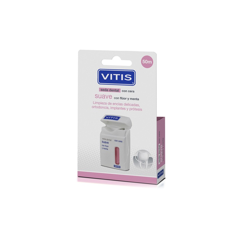 Vitis Seda Dental con Cera Suave 50m