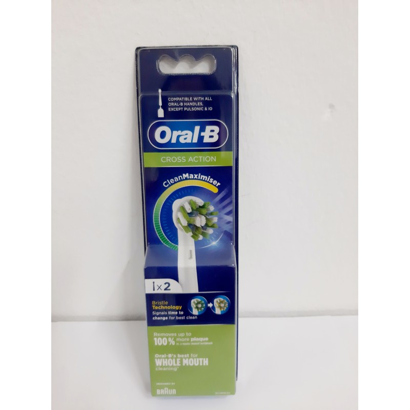 Oral B Cross Action Recambio Cepillo Eléctrico 2 cabezales