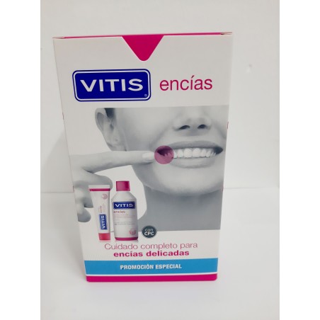 Vitis Encías Pack Colutorio 500ml + Pasta Dentífrica 100ml