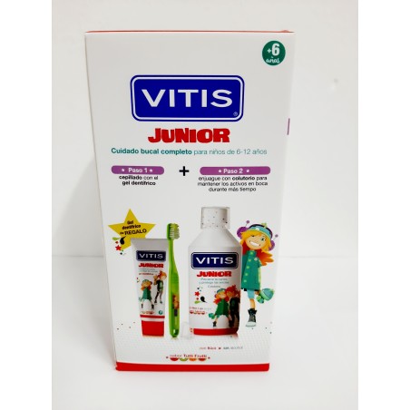 Vitis Junior Pack Gel Dentífrico 75ml + Colutorio 500ml