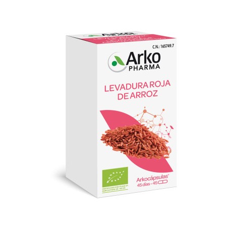 Arkopharma Arkocápsulas Levadura Roja de Arroz 45caps