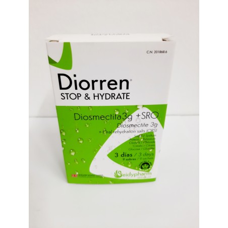 Diorren Stop & Hydrate 9 sobres 8.5g